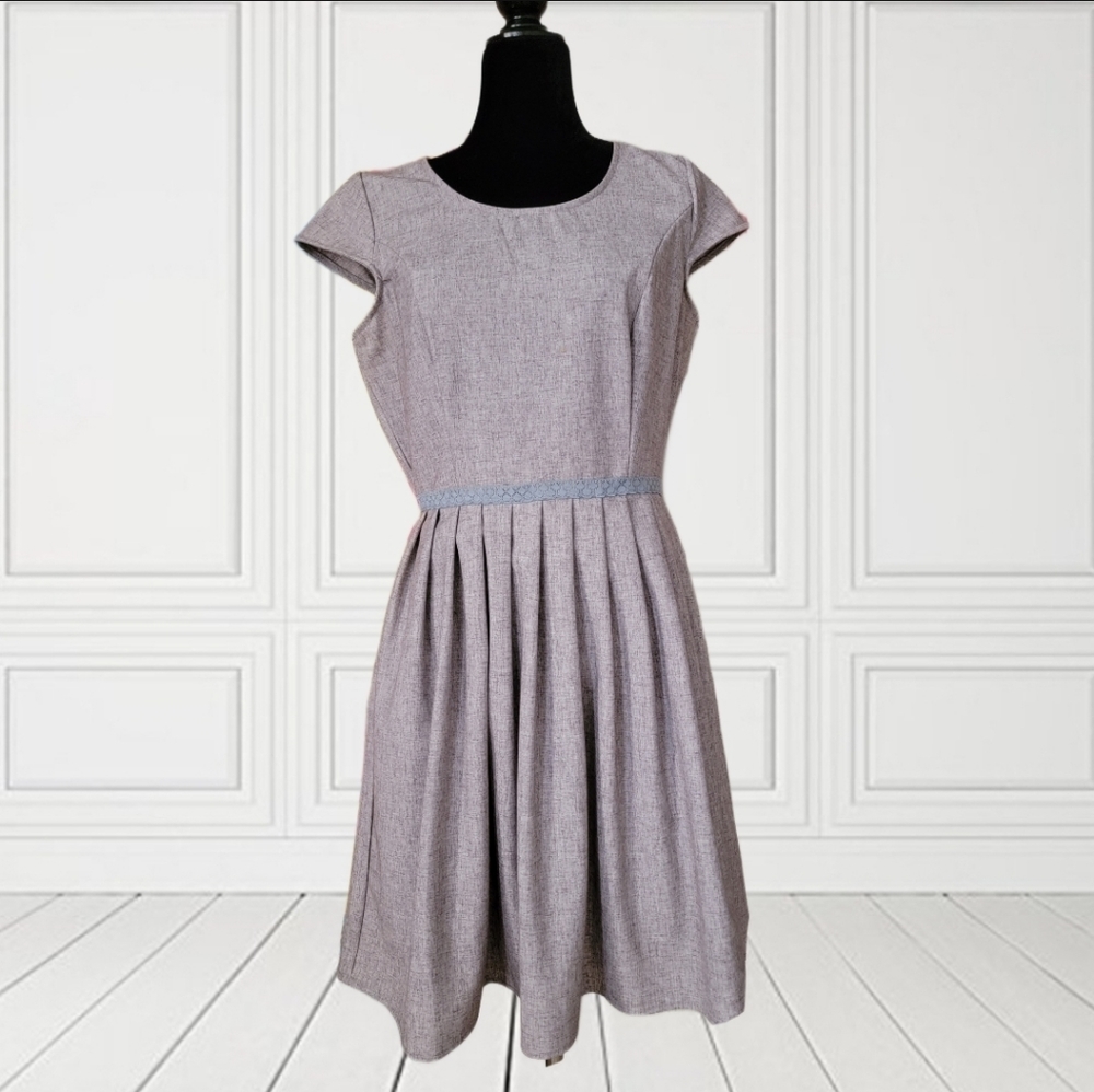 Fleet Collection Dress Retro Linen Blend Sz XL